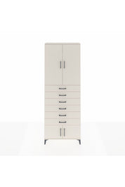 Arges Dolap 3 Raflı 6 Çekmeceli 4 Kapaklı 88x30x243 - S33M227V1A