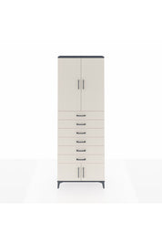 Arges Dolap 3 Raflı 6 Çekmeceli 4 Kapaklı 88x30x243 - S33M227V4A