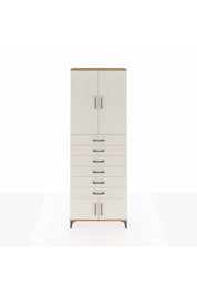 Arges Dolap 3 Raflı 6 Çekmeceli 4 Kapaklı 88x30x243 - S33M227V7A