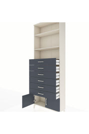 Arges Dolap 3 Raflı 6 Çekmeceli 2 Kapaklı 88x30x243 - S33M228V2A