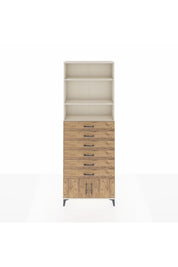 Arges Dolap 3 Raflı 6 Çekmeceli 2 Kapaklı 88x30x243 - S33M228V3A