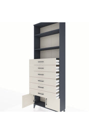 Arges Dolap 3 Raflı 6 Çekmeceli 2 Kapaklı 88x30x243 - S33M228V4A