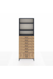 Arges Dolap 3 Raflı 6 Çekmeceli 2 Kapaklı 88x30x243 - S33M228V6A