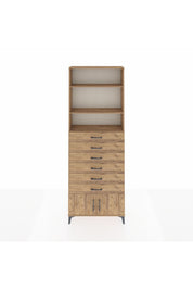 Arges Dolap 3 Raflı 6 Çekmeceli 2 Kapaklı 88x30x243 - S33M228V9A