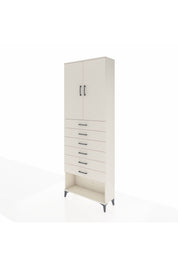 Arges Dolap 3 Raflı 6 Çekmeceli 2 Kapaklı 88x30x243 - S33M229V1A