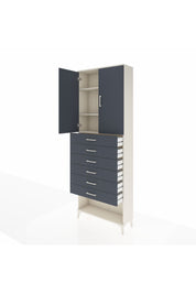 Arges Dolap 3 Raflı 6 Çekmeceli 2 Kapaklı 88x30x243 - S33M229V2A
