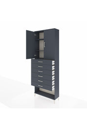 Arges Dolap 3 Raflı 6 Çekmeceli 2 Kapaklı 88x30x243 - S33M229V5A