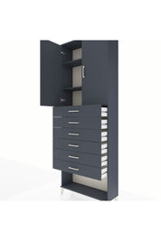 Arges Dolap 3 Raflı 6 Çekmeceli 2 Kapaklı 88x30x243 - S33M229V5A