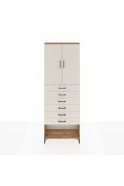 Arges Dolap 3 Raflı 6 Çekmeceli 2 Kapaklı 88x30x243 - S33M229V7A