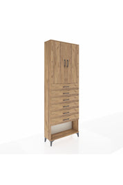 Arges Dolap 3 Raflı 6 Çekmeceli 2 Kapaklı 88x30x243 - S33M229V9A