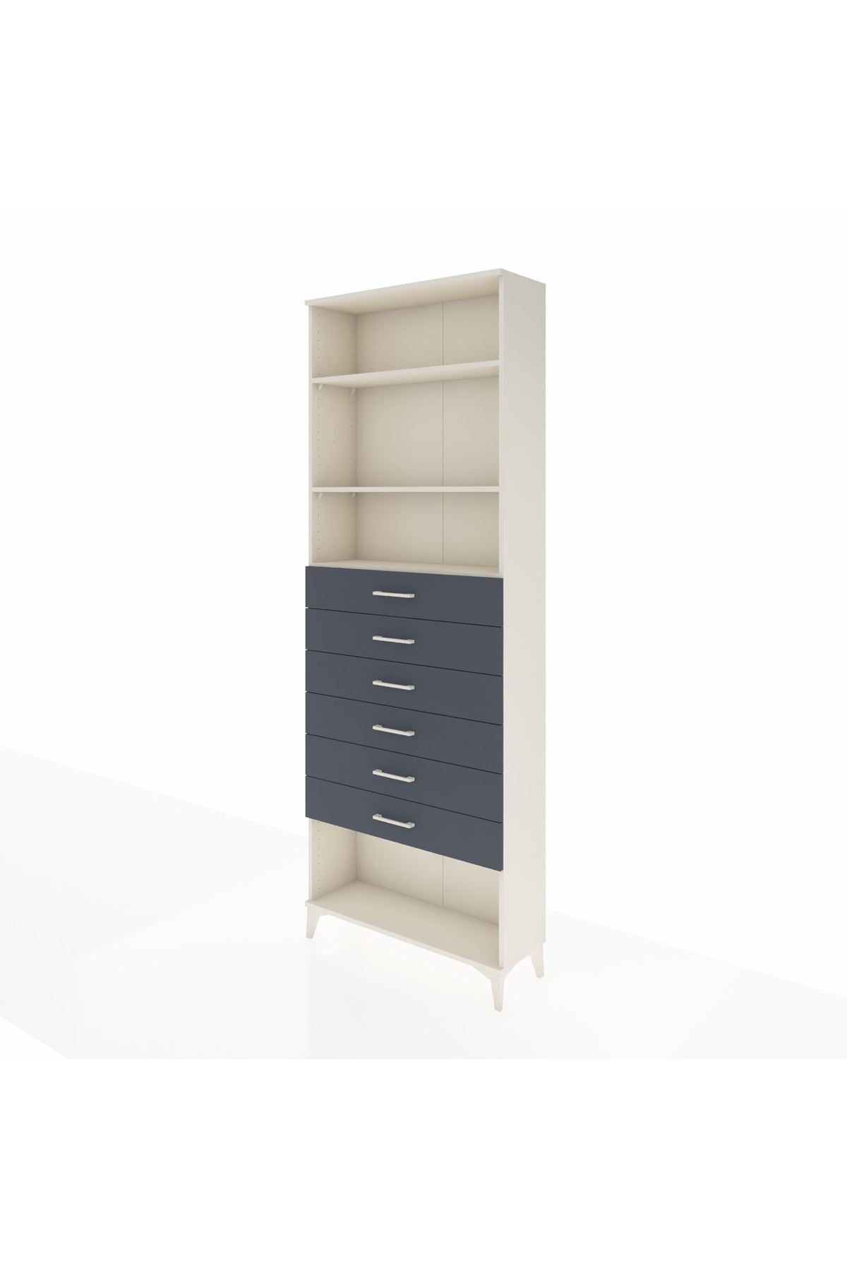 Arges Dolap 3 Raflı 6 Çekmeceli 88x30x243 - S33M230V2A