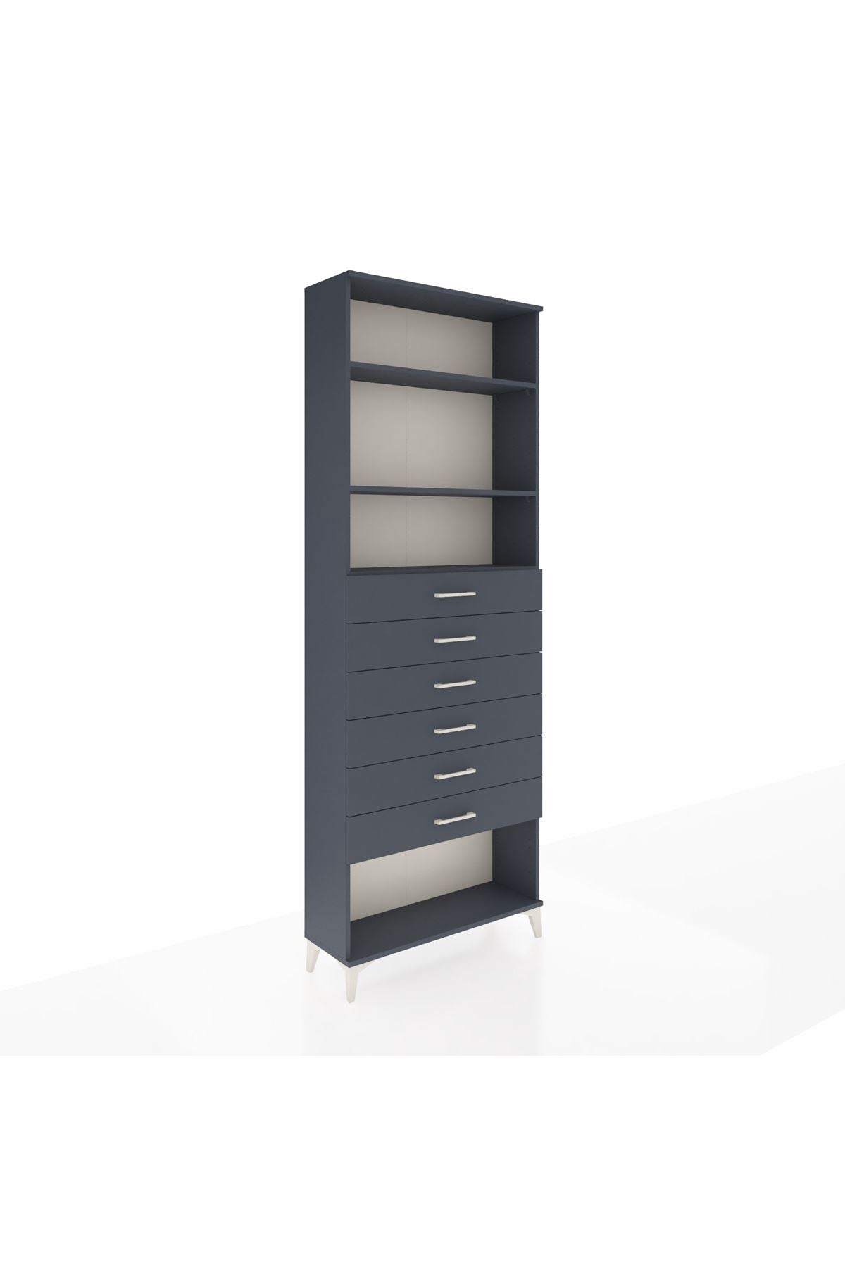 Arges Dolap 3 Raflı 6 Çekmeceli 88x30x243 - S33M230V5A