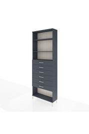 Arges Dolap 3 Raflı 6 Çekmeceli 88x30x243 - S33M230V5A