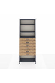 Arges Dolap 3 Raflı 6 Çekmeceli 88x30x243 - S33M230V6A