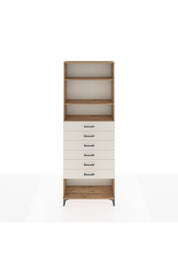 Arges Dolap 3 Raflı 6 Çekmeceli 88x30x243 - S33M230V7A
