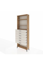 Arges Dolap 3 Raflı 6 Çekmeceli 88x30x243 - S33M230V7A
