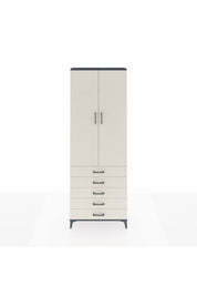 Arges Dolap 4 Raflı 5 Çekmeceli 2 Kapaklı 88x30x243 - S33M231V4A