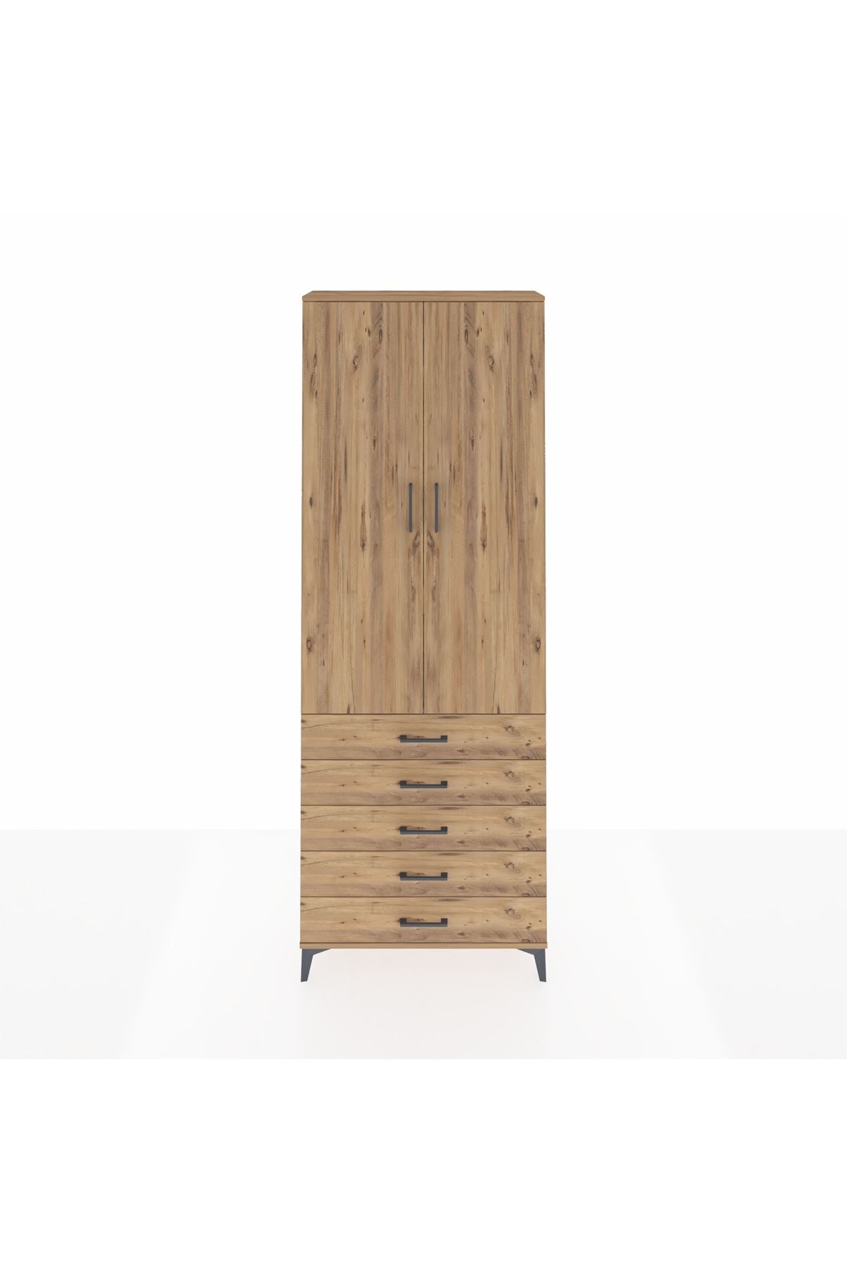 Arges Dolap 4 Raflı 5 Çekmeceli 2 Kapaklı 88x30x243 - S33M231V9A