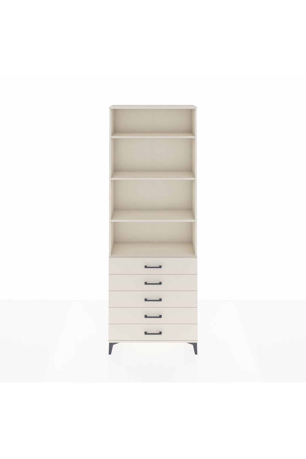 Arges Dolap 4 Raflı 5 Çekmeceli 88x30x243 - S33M232V1A