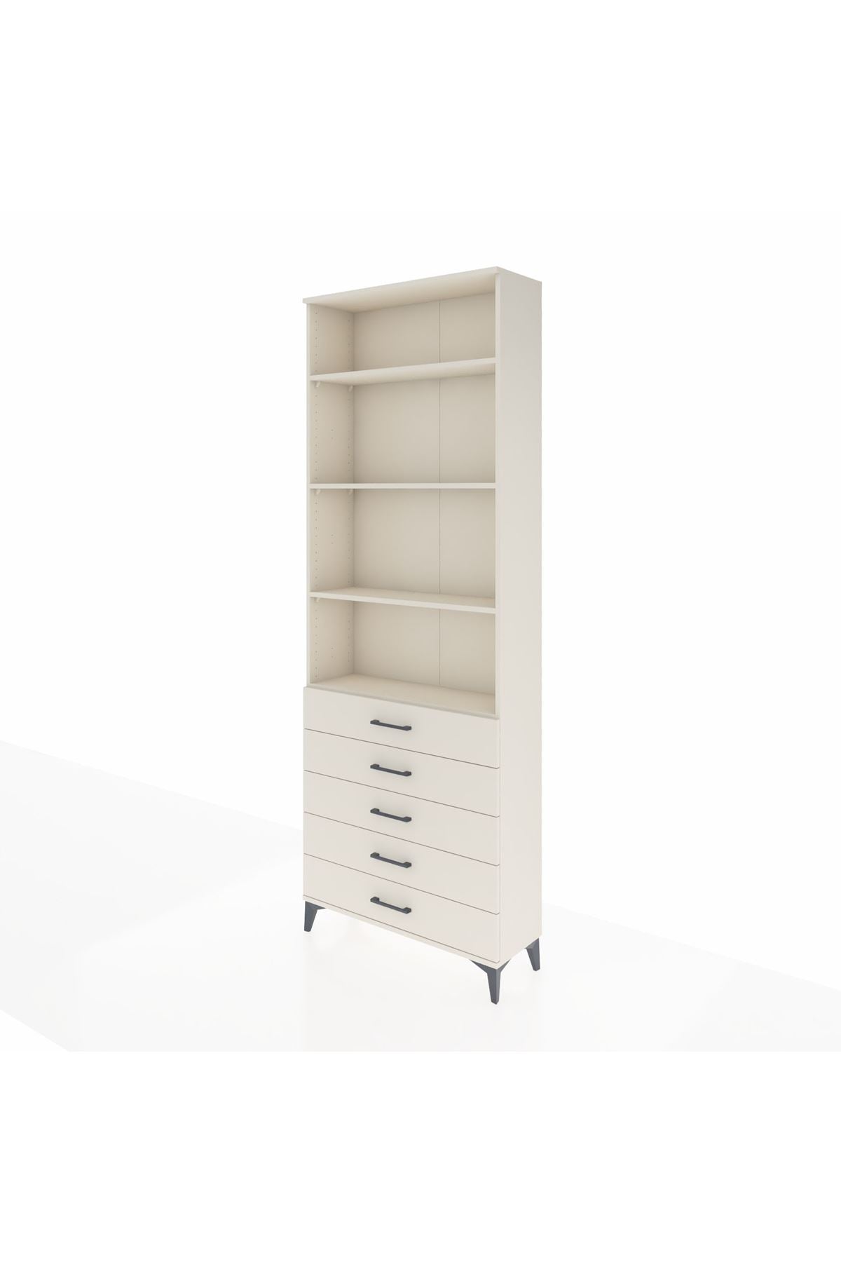 Arges Dolap 4 Raflı 5 Çekmeceli 88x30x243 - S33M232V1A