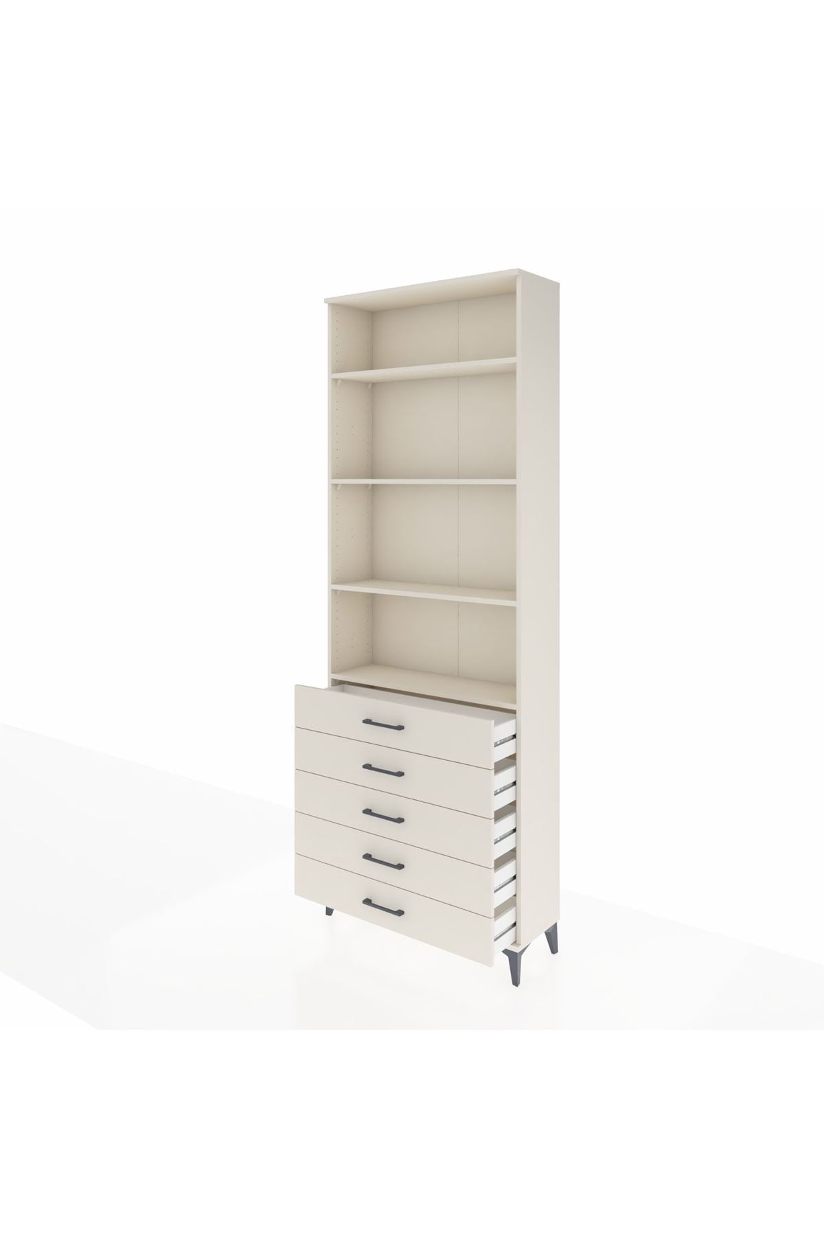 Arges Dolap 4 Raflı 5 Çekmeceli 88x30x243 - S33M232V1A