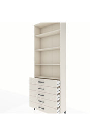 Arges Dolap 4 Raflı 5 Çekmeceli 88x30x243 - S33M232V1A