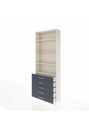 Arges Dolap 4 Raflı 5 Çekmeceli 88x30x243 - S33M232V2A