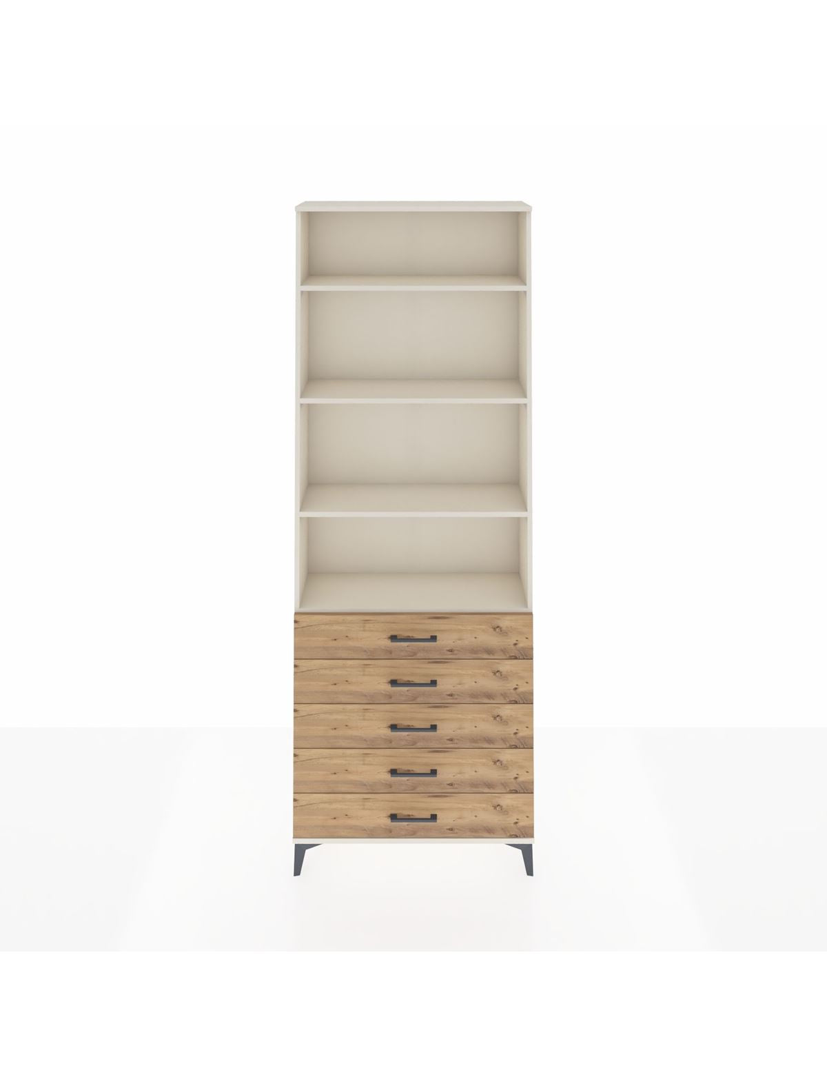 Arges Dolap 4 Raflı 5 Çekmeceli 88x30x243 - S33M232V3A