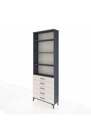 Arges Dolap 4 Raflı 5 Çekmeceli 88x30x243 - S33M232V4A