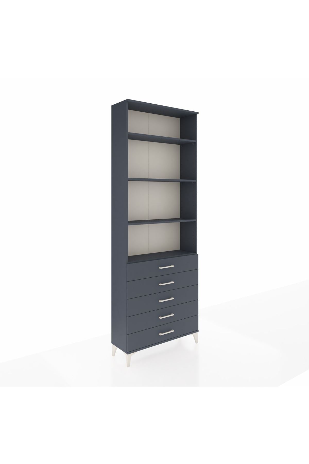 Arges Dolap 4 Raflı 5 Çekmeceli 88x30x243 - S33M232V5A