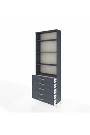Arges Dolap 4 Raflı 5 Çekmeceli 88x30x243 - S33M232V5A