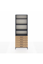 Arges Dolap 4 Raflı 5 Çekmeceli 88x30x243 - S33M232V6A