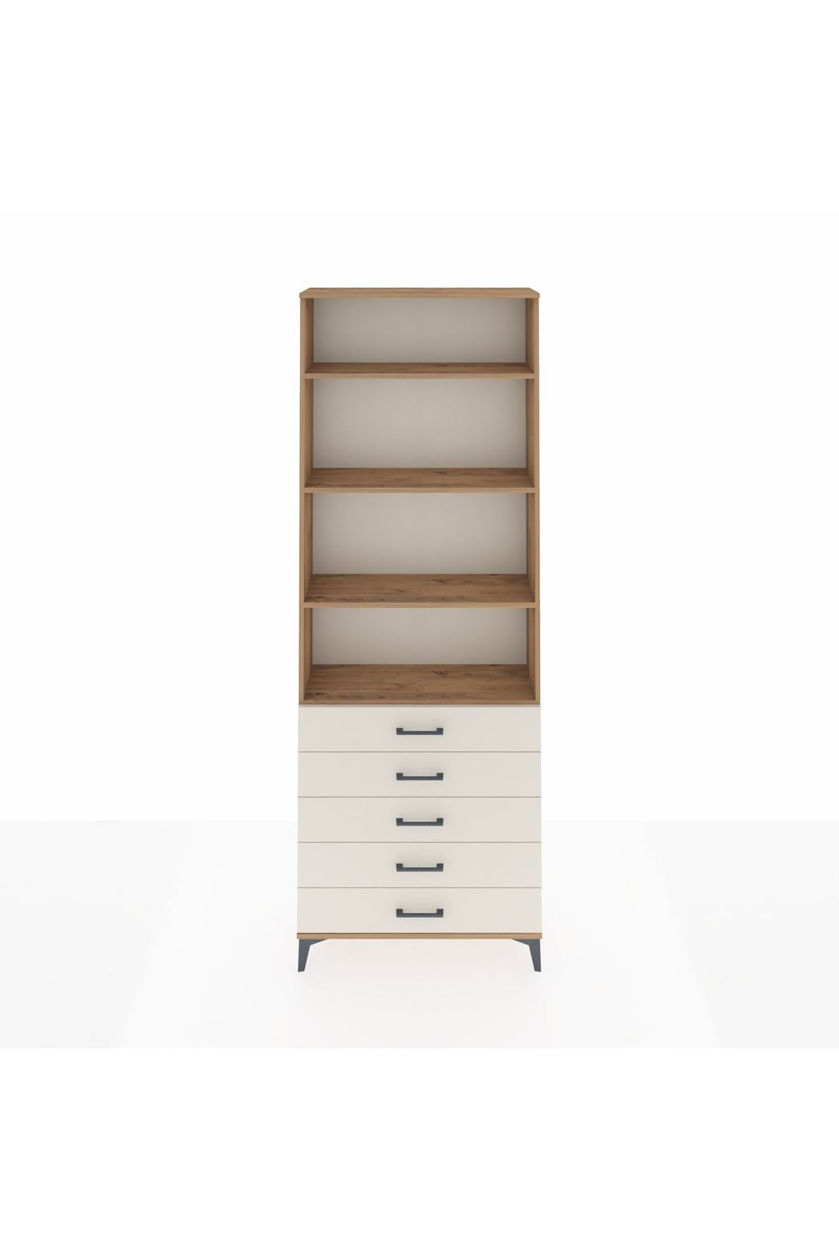 Arges Dolap 4 Raflı 5 Çekmeceli 88x30x243 - S33M232V7A