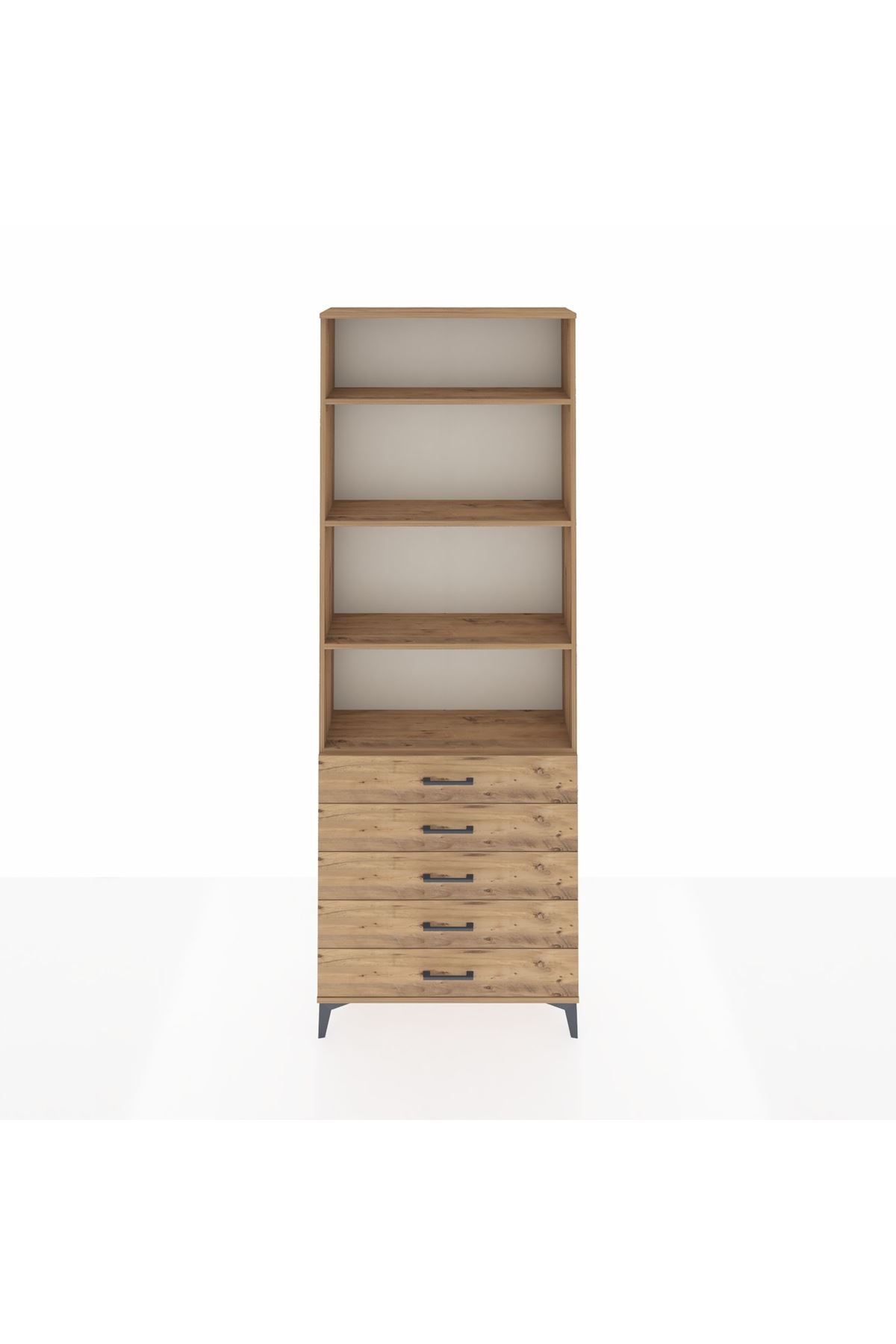 Arges Dolap 4 Raflı 5 Çekmeceli 88x30x243 - S33M232V9A