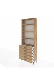 Arges Dolap 4 Raflı 5 Çekmeceli 88x30x243 - S33M232V9A
