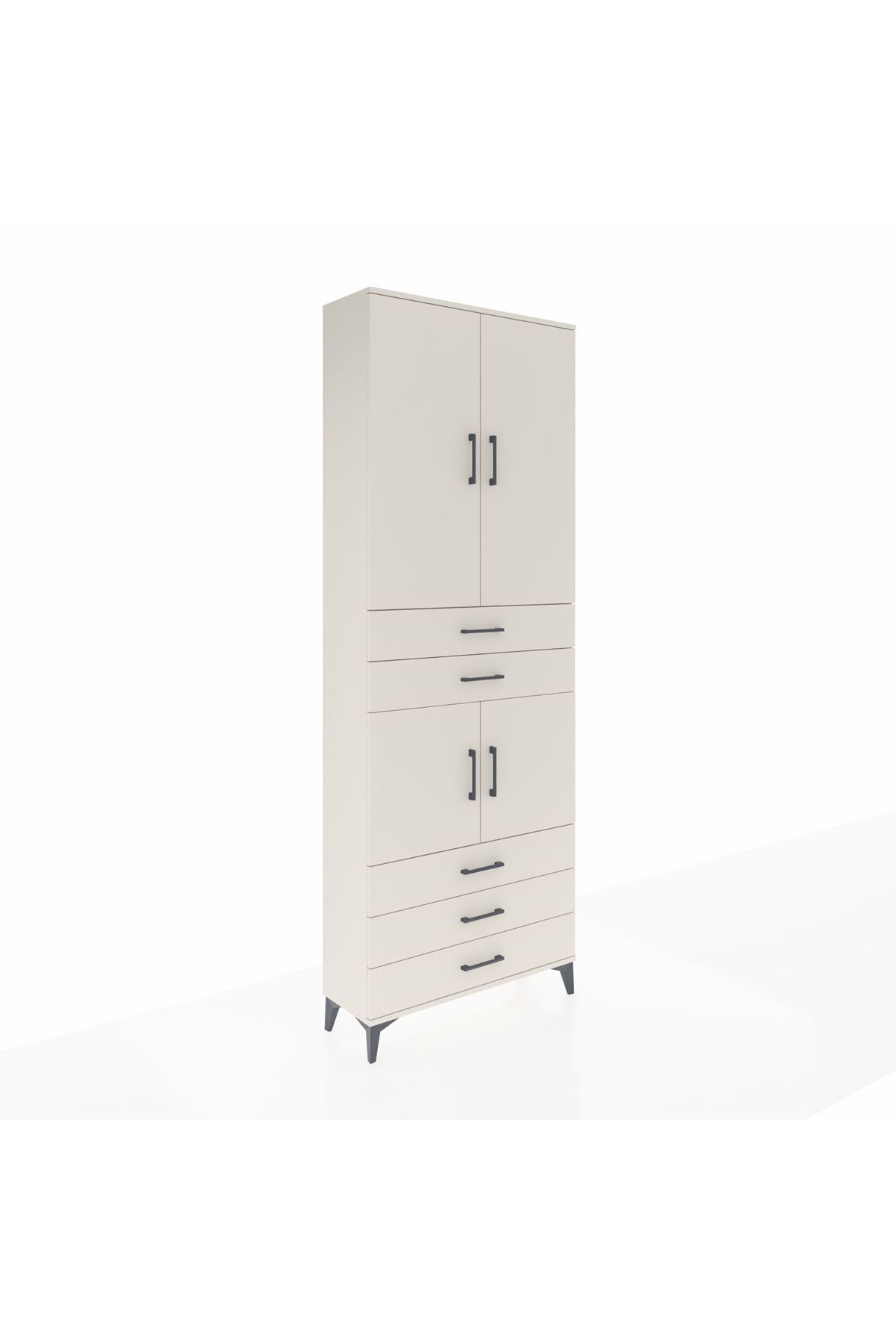 Arges Dolap 4 Raflı 5 Çekmeceli 4 Kapaklı 88x30x243 - S33M233V1A