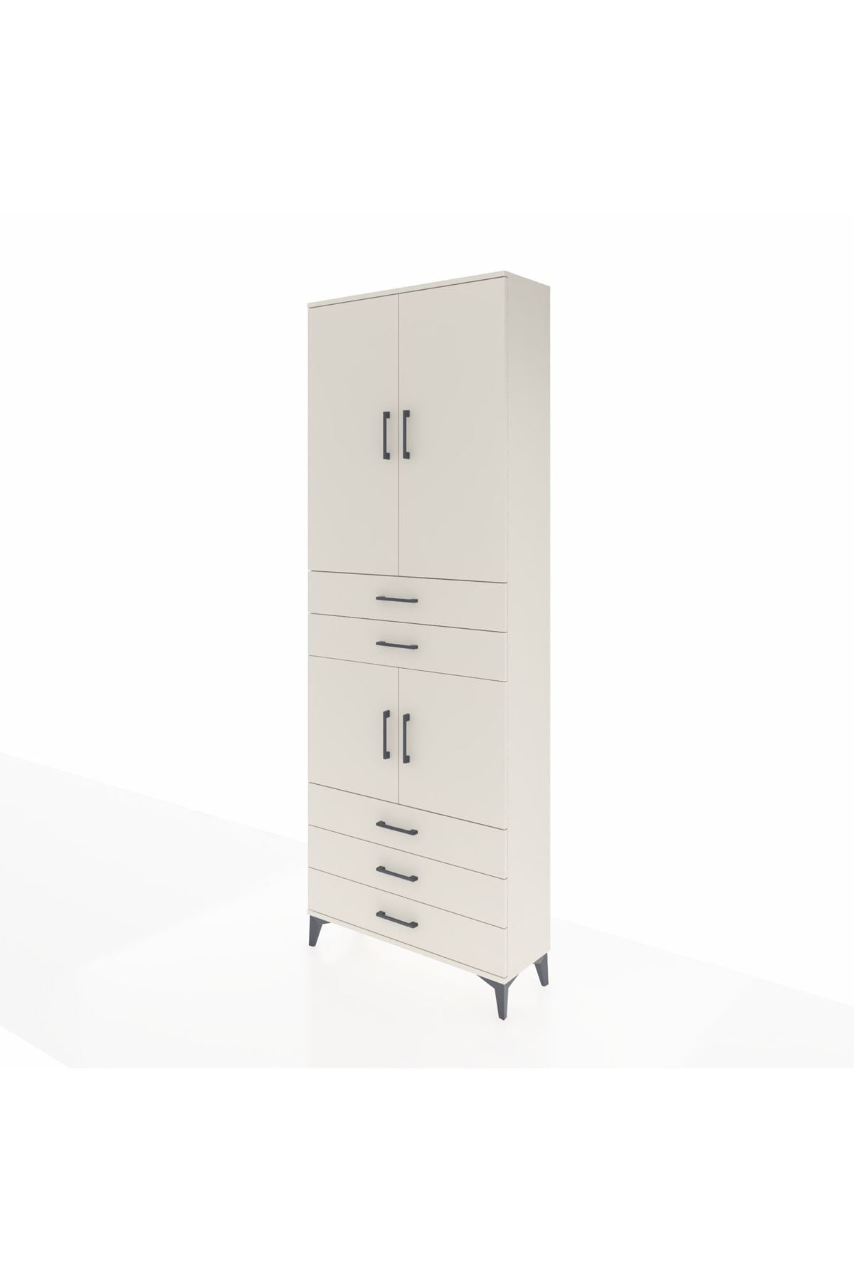 Arges Dolap 4 Raflı 5 Çekmeceli 4 Kapaklı 88x30x243 - S33M233V1A
