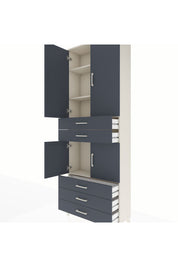 Arges Dolap 4 Raflı 5 Çekmeceli 4 Kapaklı 88x30x243 - S33M233V2A