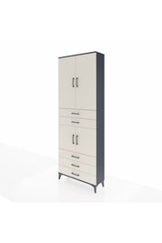 Arges Dolap 4 Raflı 5 Çekmeceli 4 Kapaklı 88x30x243 - S33M233V4A