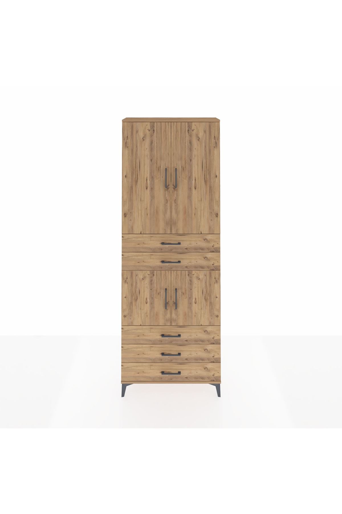 Arges Dolap 4 Raflı 5 Çekmeceli 4 Kapaklı 88x30x243 - S33M233V9A
