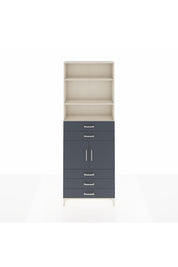 Arges Dolap 4 Raflı 5 Çekmeceli 2 Kapaklı 88x30x243 - S33M234V2A