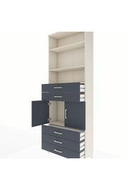 Arges Dolap 4 Raflı 5 Çekmeceli 2 Kapaklı 88x30x243 - S33M234V2A