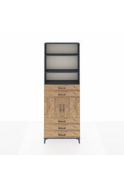 Arges Dolap 4 Raflı 5 Çekmeceli 2 Kapaklı 88x30x243 - S33M234V6A