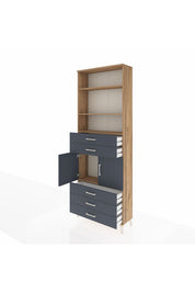 Arges Dolap 4 Raflı 5 Çekmeceli 2 Kapaklı 88x30x243 - S33M234V8A
