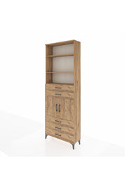 Arges Dolap 4 Raflı 5 Çekmeceli 2 Kapaklı 88x30x243 - S33M234V9A