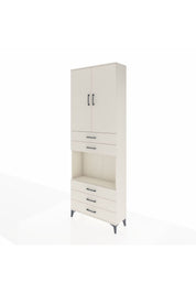 Arges Dolap 4 Raflı 5 Çekmeceli 2 Kapaklı 88x30x243 - S33M235V1A