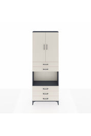 Arges Dolap 4 Raflı 5 Çekmeceli 2 Kapaklı 88x30x243 - S33M235V4A