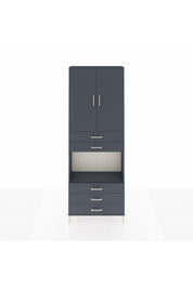 Arges Dolap 4 Raflı 5 Çekmeceli 2 Kapaklı 88x30x243 - S33M235V5A