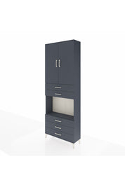 Arges Dolap 4 Raflı 5 Çekmeceli 2 Kapaklı 88x30x243 - S33M235V5A