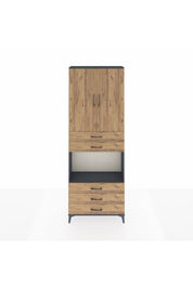 Arges Dolap 4 Raflı 5 Çekmeceli 2 Kapaklı 88x30x243 - S33M235V6A